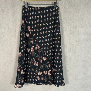 Vintage Emma James Womens Y2K Whimsigoth Maxi Skirt Size 12 Dark Fairy Floral